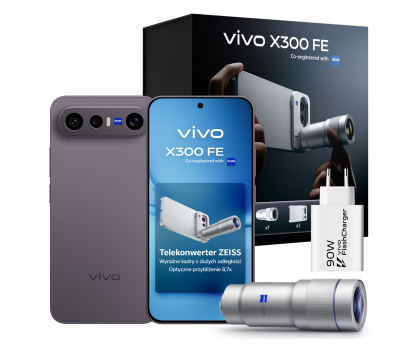 Smartfon vivo X300 FE 5G 12/512GB 120Hz Czarny BOX Zestaw fotograficzny